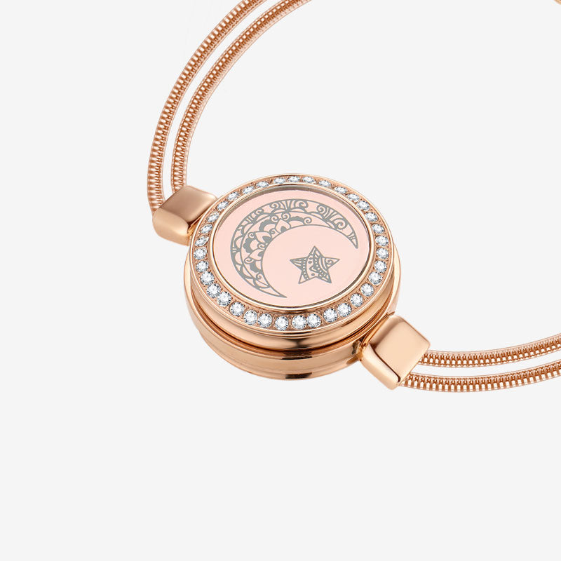 Sonne & Mond Touch Armbänder (Schlangenkette + Geflochtenes Band)