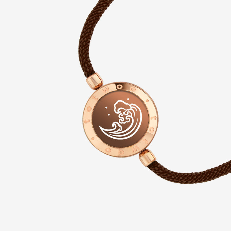 Berg & Meer Serie - Touch Armbänder mit Mailänder Seil (Schwarz+Braun)