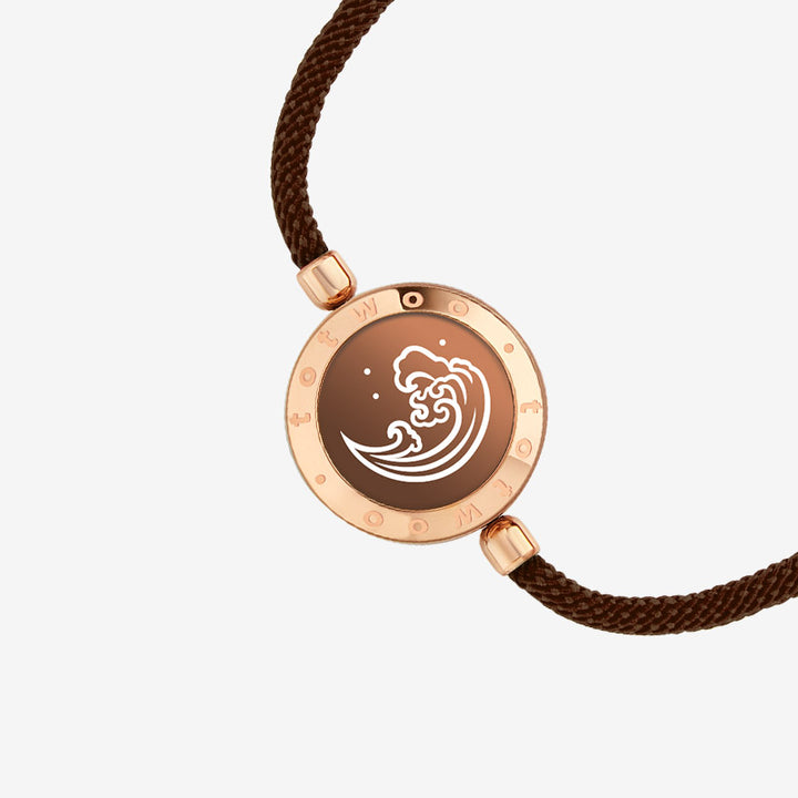 Berg & Meer Serie - Touch Armbänder mit Mailänder Seil (Schwarz+Braun)