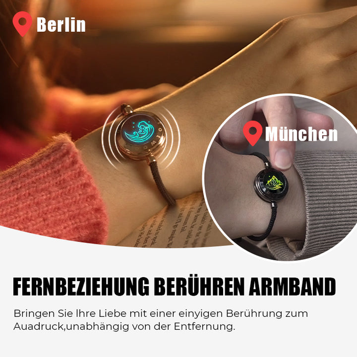 Berg & Meer Serie - Touch Armbänder mit Mailänder Seil (Schwarz+Braun)