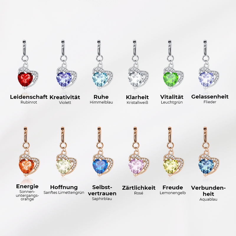 Totwoo Zirkonia-Anhänger Emotionen in Farbe (Silber/Roségold)