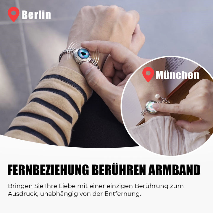 Seelenverwandter 2.0 Touch Armbänder (Silber+Silber)