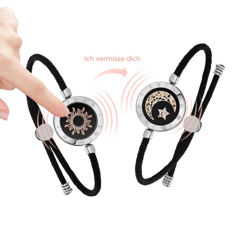 Sonne & Mond Serie - Mond Touch Armband mit Milan Seil - Einzeln