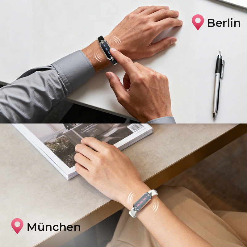 [Nur 100 Paare | Limitierte Edition zum 10. Jubiläum] Morse LOVE Toucharmbänder mit Silikon