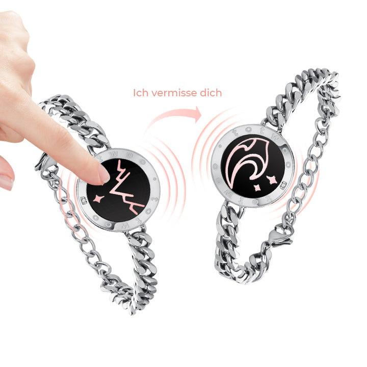 Berg & Meer Serie - Berg & Meer Touch Armbänder mit kubanischer Kette (Silber+Silber)