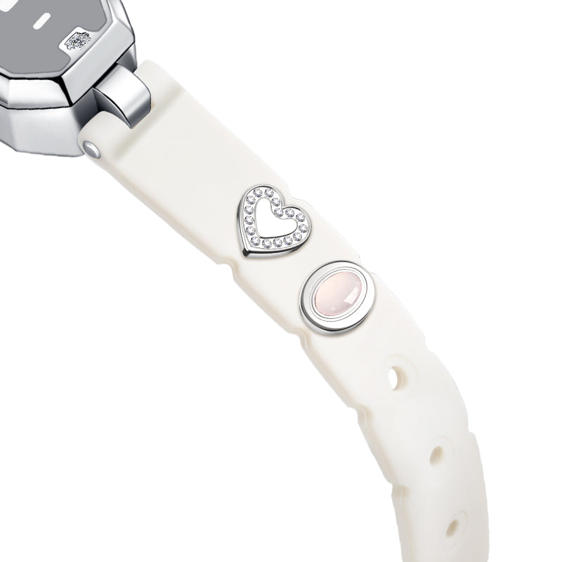 Kristall- & Herz-Anhänger für Morse LOVE Armbänder
