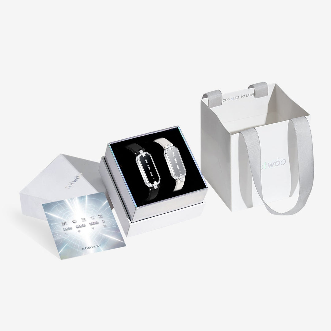 Morse LOVE Toucharmbänder mit Silikon