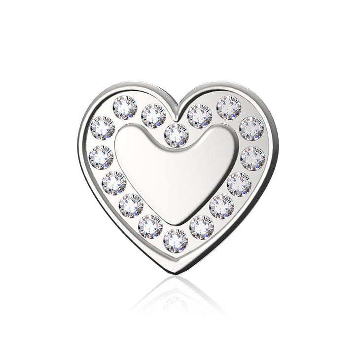 Kristall- & Herz-Anhänger für Morse LOVE Armbänder