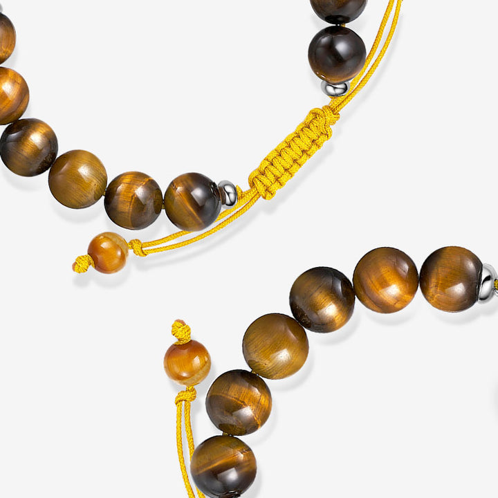 Mondschein-Glanz Touch-Armbänder mit Tigerauge-Perlen