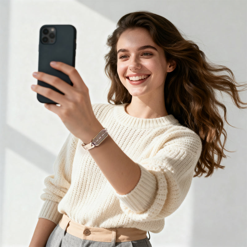 [Nur 100 Paare | Limitierte Edition zum 10. Jubiläum] Morse LOVE Toucharmbänder mit Silikon