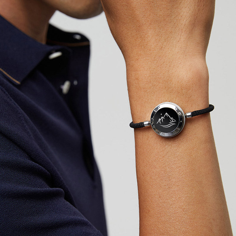 Berg & Meer Serie - Berg & Meer Touch Armbänder mit Mailänder Seil (Schwarz+Schwarz)