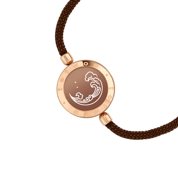 Berg & Meer Serie - Touch Armbänder mit Mailänder Seil (Schwarz+Braun)