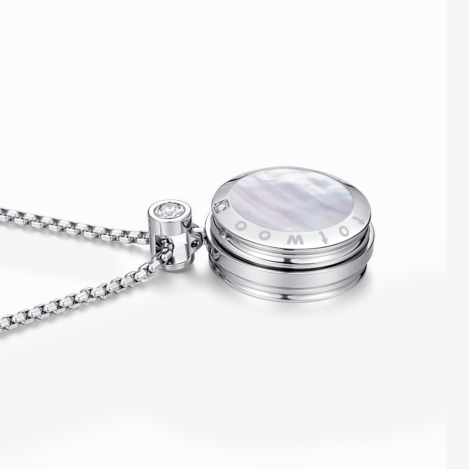 Soulmate 2.0 Touch-Halsketten mit Obsidian und Perlmutt-Elementen