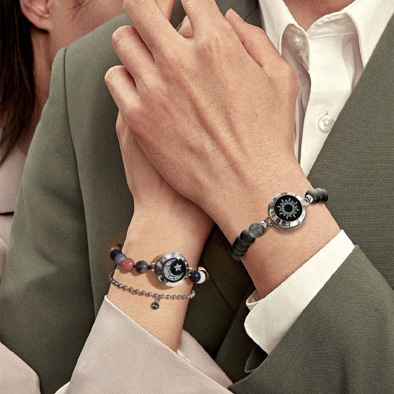 Sonne & Mond Touch-Armbänder mit 13 Arten natürlicher Perlen