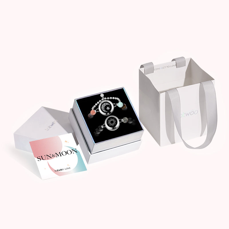 Sonne & Mond Touch-Armbänder mit 13 Arten natürlicher Perlen