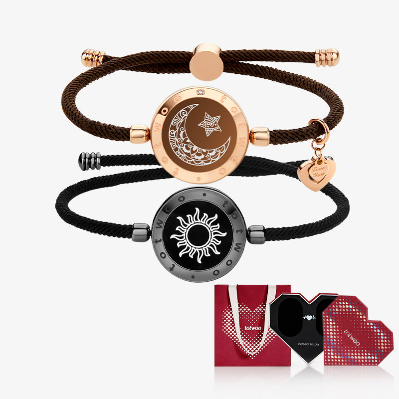 [Totwoo Signal Gift Box] Sonne & Mond Serie - Touch Armbänder mit Mailänder Seil
