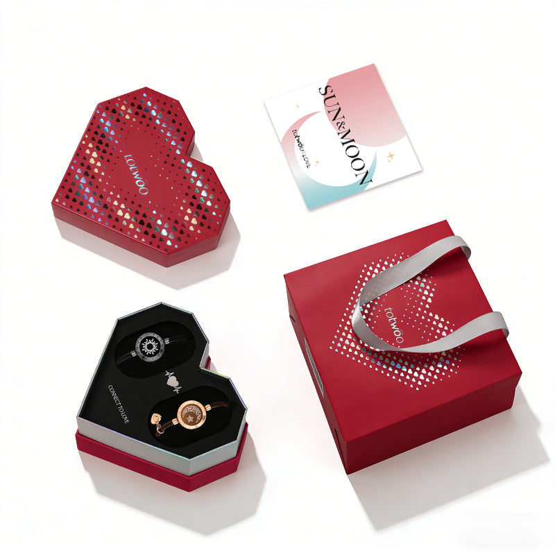 [Totwoo Signal Gift Box] Sonne & Mond Serie - Touch Armbänder mit Mailänder Seil