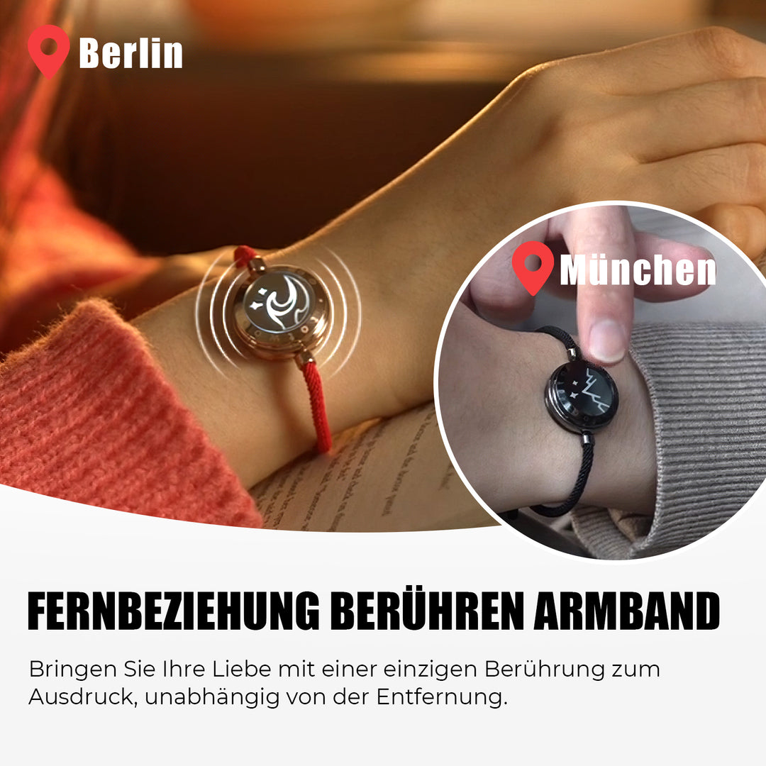 Berg & Meer Serie - Berg & Meer Touch Armbänder mit Mailänder Seil (Schwarz+Rot)