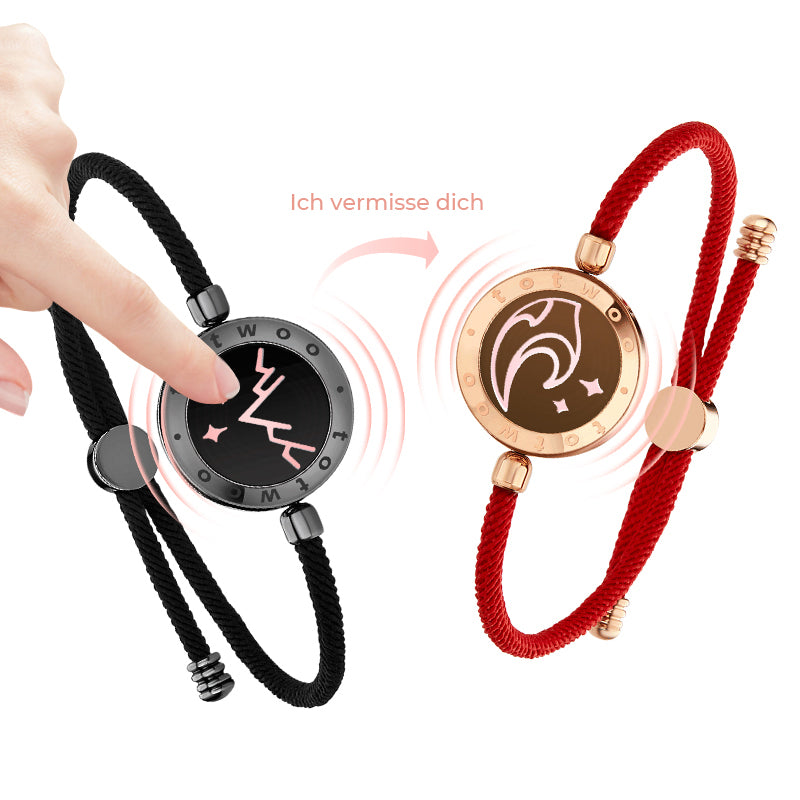 Berg & Meer Serie - Berg & Meer Touch Armbänder mit Mailänder Seil (Schwarz+Rot)