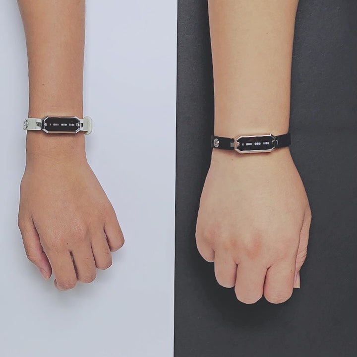 [Nur 100 Paare | Limitierte Edition zum 10. Jubiläum] Morse LOVE Toucharmbänder mit Silikon