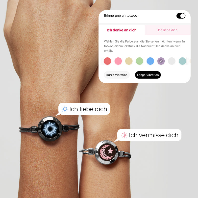 Beste Geschenke fr Fernbeziehungen: totwoo Sonne & Mond Serie - Smart Vibrationsarmbnder mit Schlangenkette (Schwarz+Silber) totwoo.de Beste Geschenke fr Fernbeziehungen: totwoo Sonne & Mond Serie - Smart Vibrationsarmbnder mit Schlangenkette (Schwarz+Silber) totwoo.de
