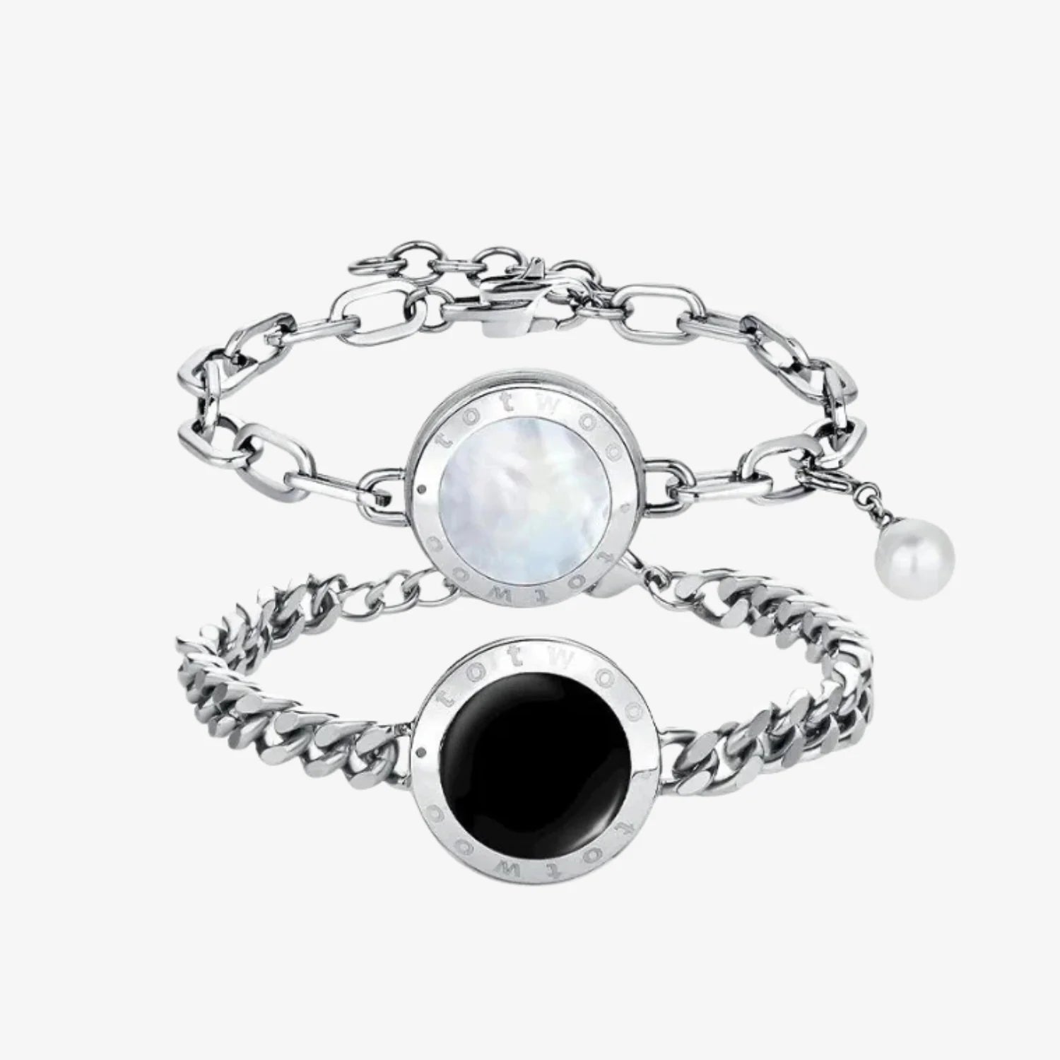 Seelenverwandter 2.0 Touch Armbänder (Silber+Silber)