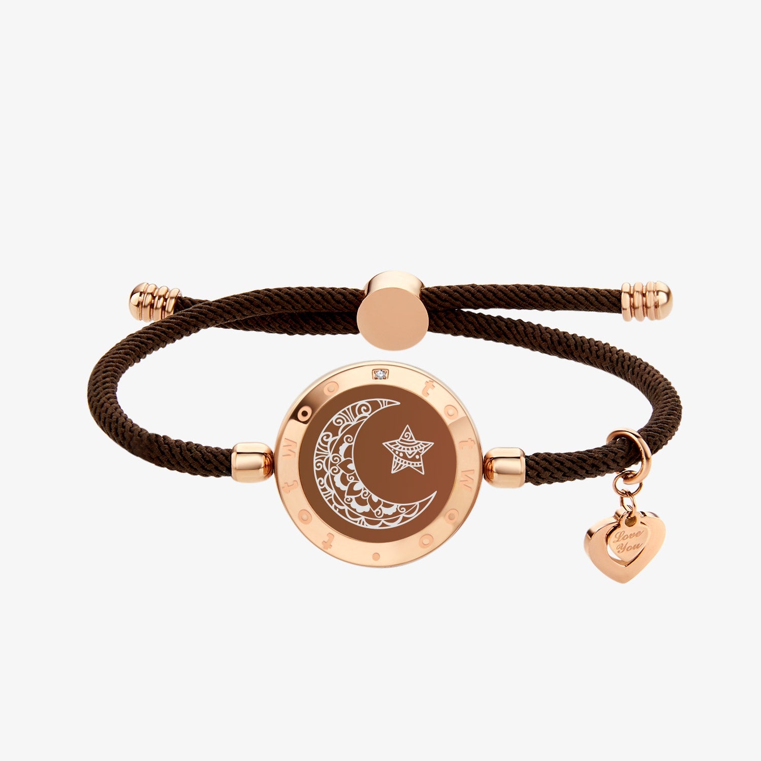Sonne & Mond Serie - Mond Touch Armband mit Milan Seil - Einzeln