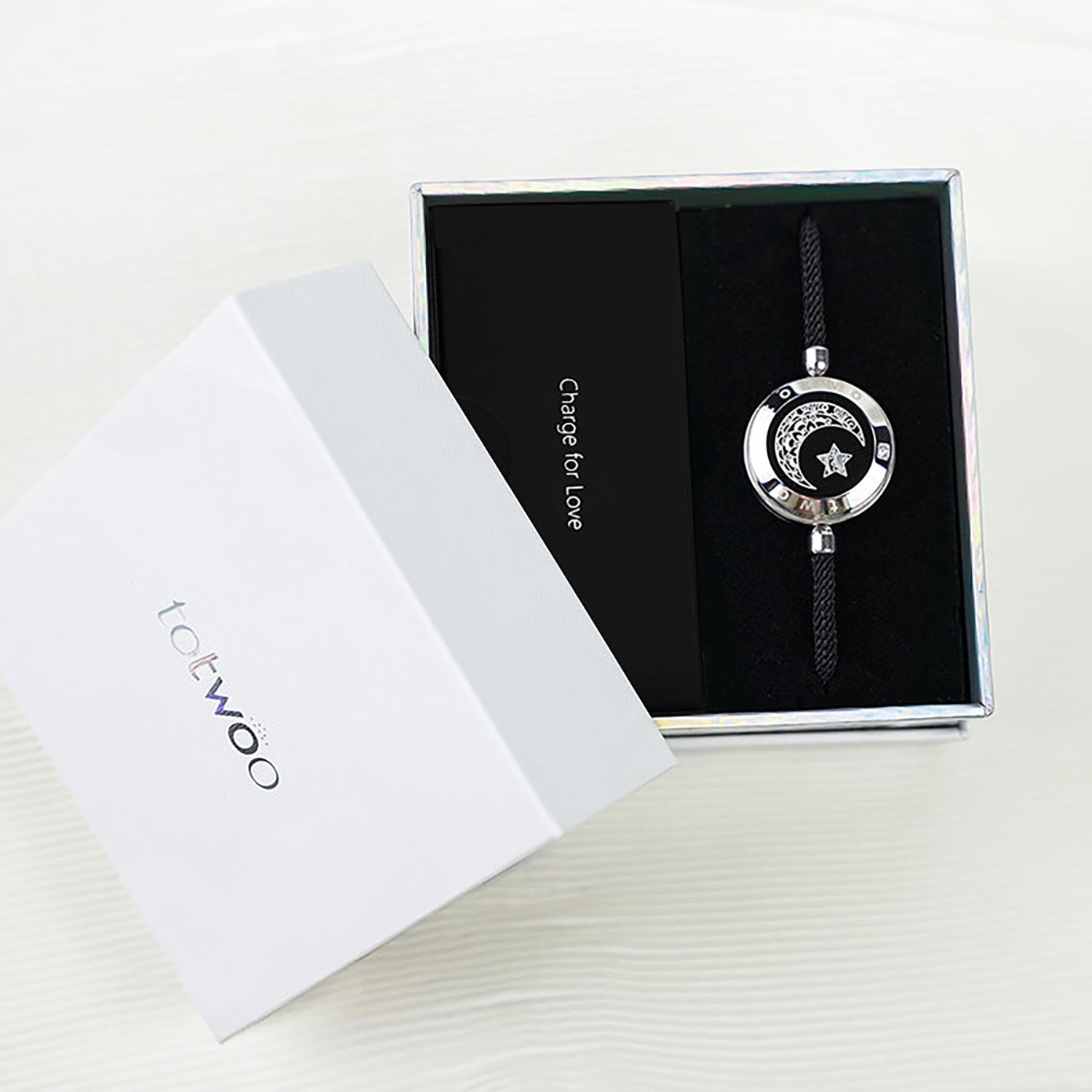 Sonne & Mond Serie - Mond Touch Armband mit Milan Seil - Einzeln