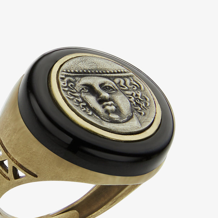 totwoo MEET Ring - Hermes Griechische Münze Smart Ring (Reichtum)