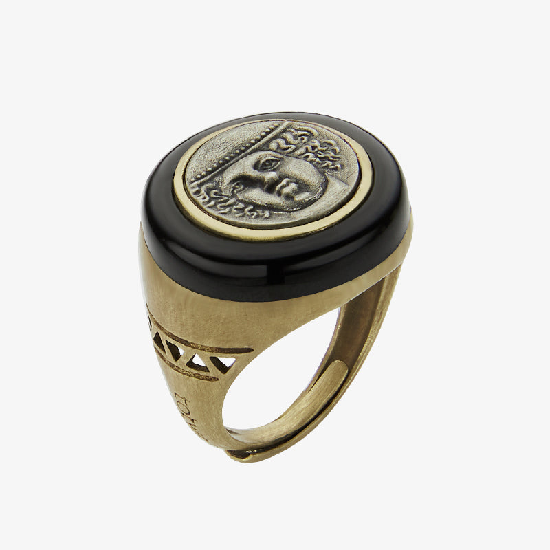 totwoo MEET Ring - Vintage Griechische Münze Smart Ring (4 Stile)