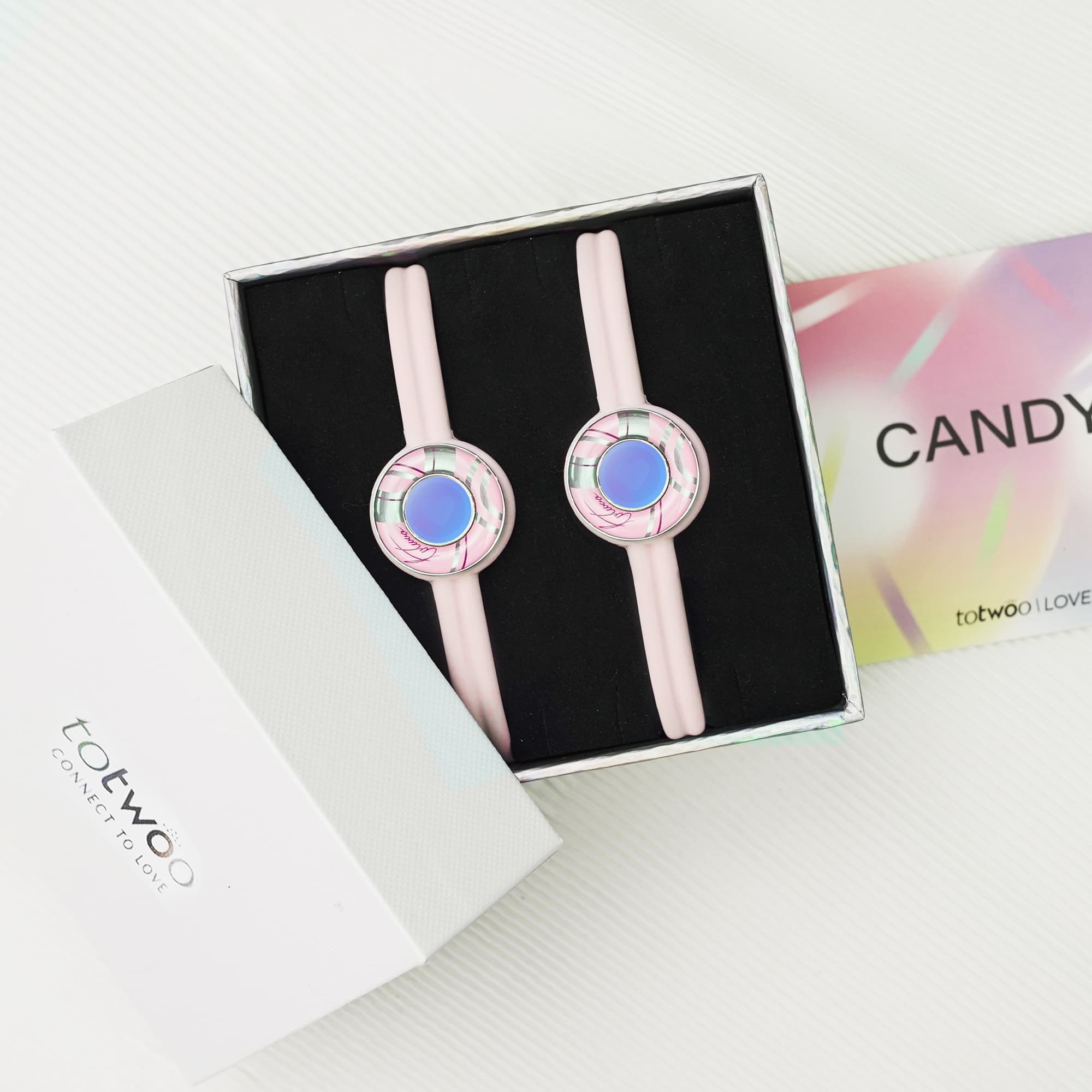 Sugar Ripple Touch Armbänder (Rosa+Rosa)