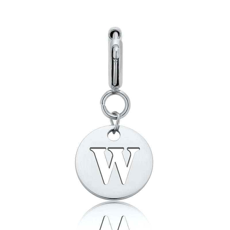 totwoo Buchstaben-Anhänger (Silber/Roségold/Schwarz)