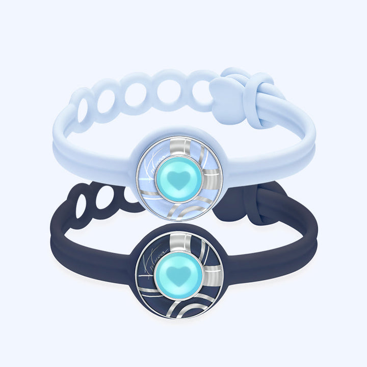 Sugar Ripple Touch Armbänder (Tiefblau + Hellblau)