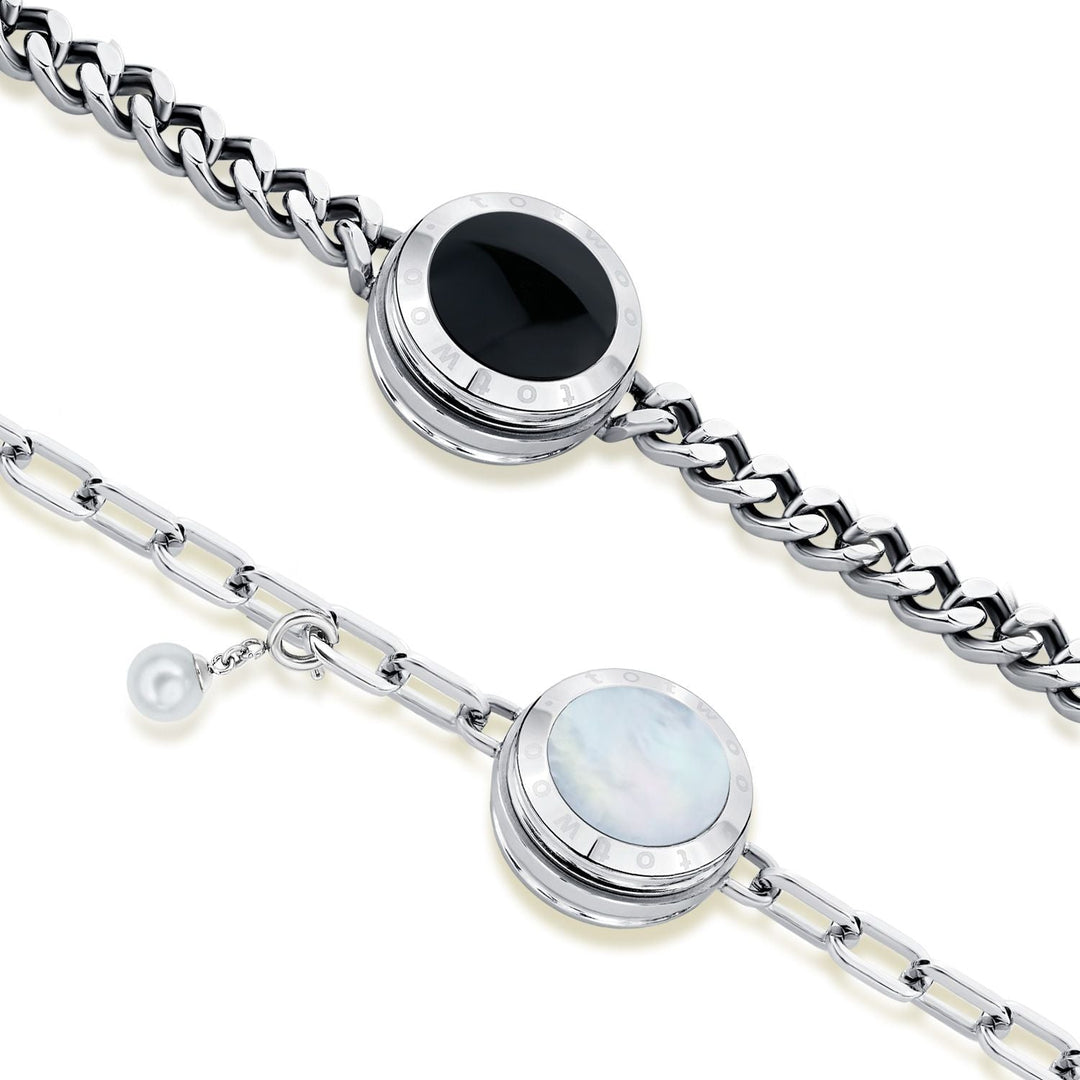 Seelenverwandter 2.0 Touch Armbänder (Silber+Silber)